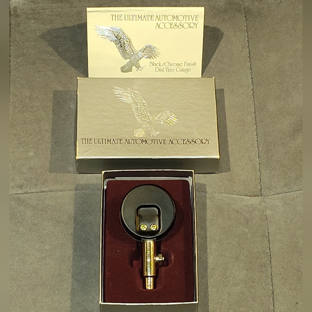 NEW COLLECTIBLE ACME DUAL SCALE DIAL TIRE AIR PRESSURE GAUGE IN BOX - Picture 8 of 11